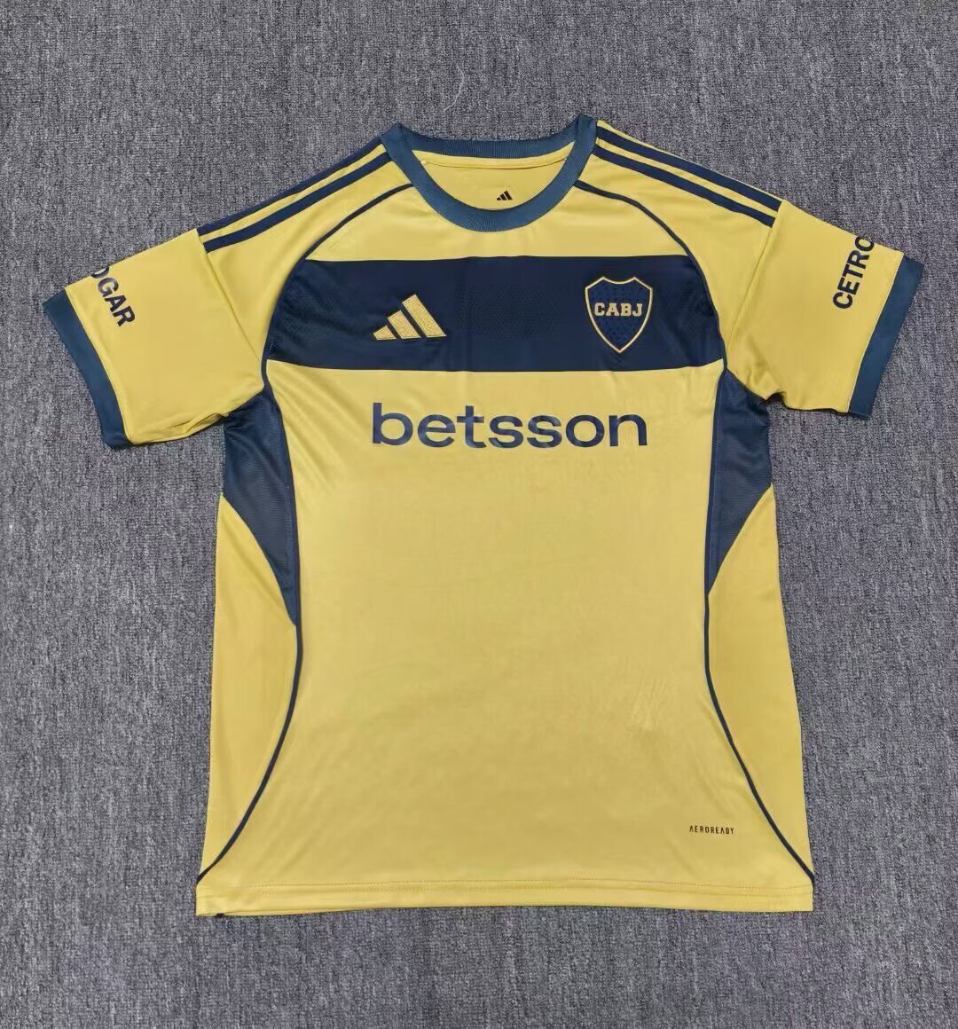 AAA Quality Boca Juniors 25/26 Away Yellow Soccer Jersey